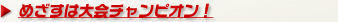 めざすは大会チャンピオン！